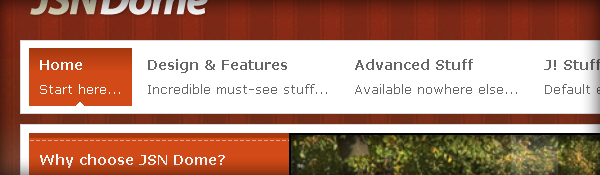 Main Menu with rich text